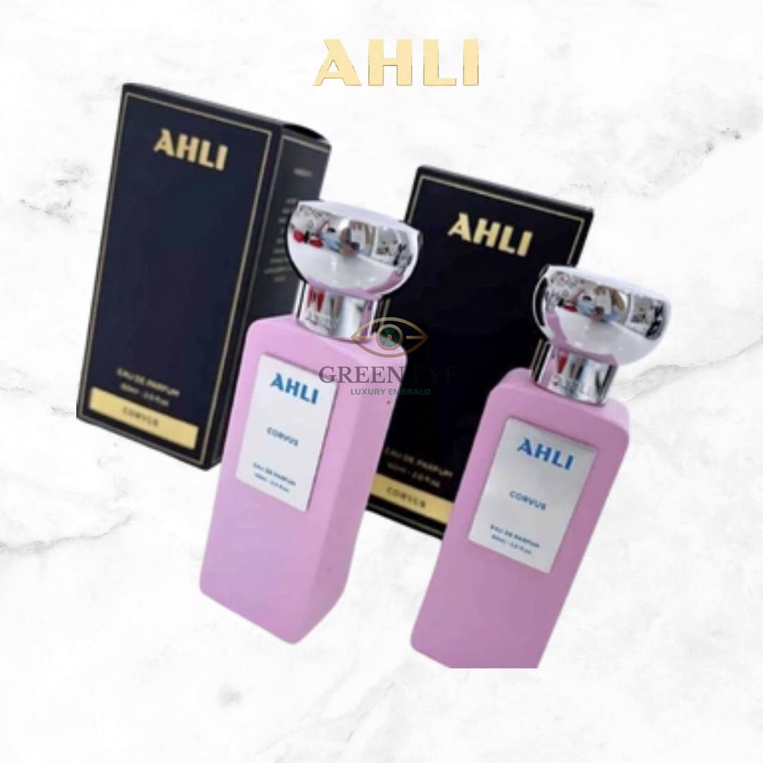 Perfume Ahlí Corvus para hombre fragancia amaderada intensa